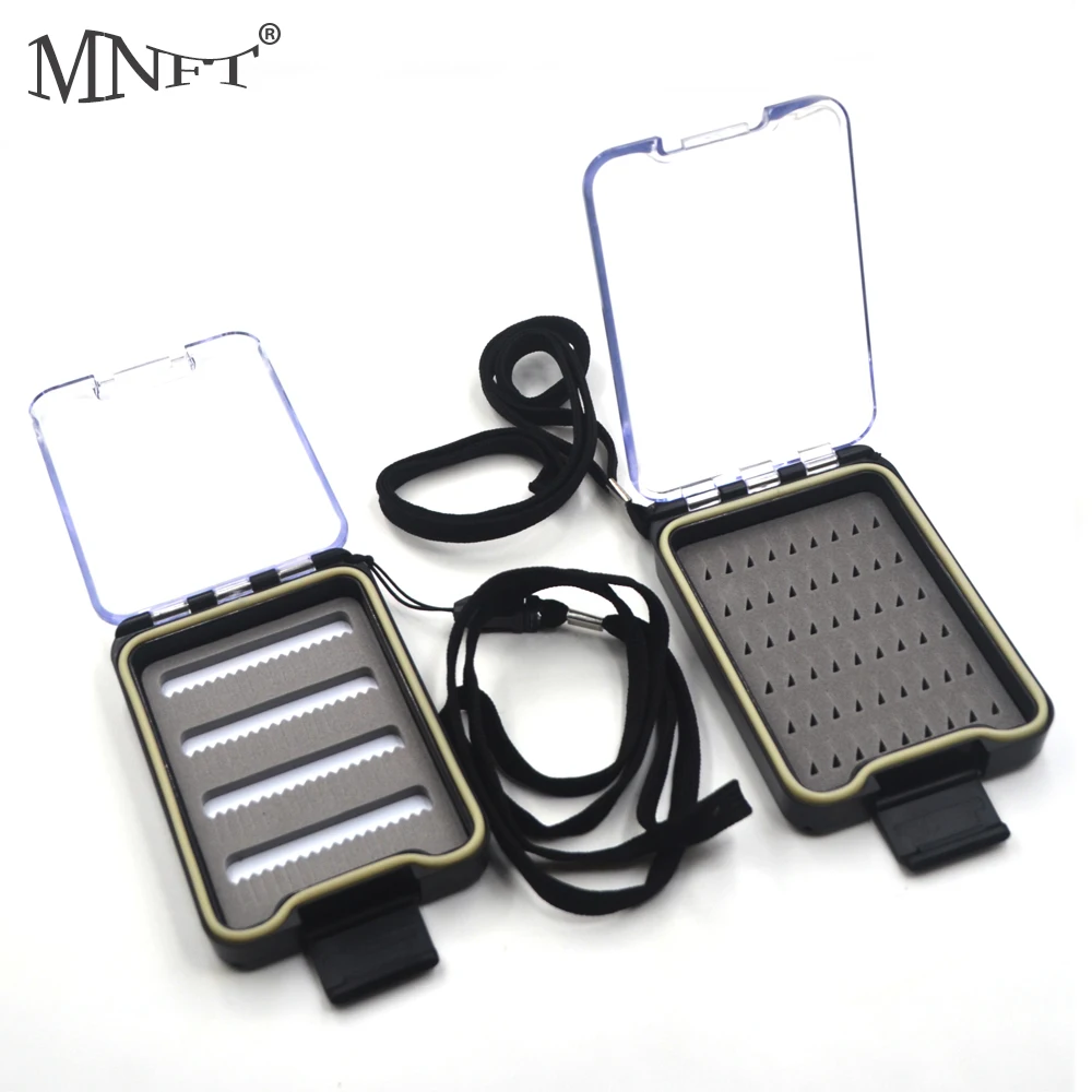 

MNFT 6Pcs Fly Fishing Plastic Compartments Lure Hook Storage Box High Density Pocket Size Fish Lure Nymph Boxes