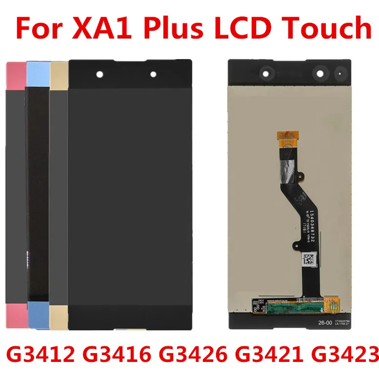 

JIEYER 5.5'' LCD For Sony Xperia XA1 Plus Display G3412 G3416 G3426 G3412 G3421 LCD Screen Touch Glass Digitizer Assembly