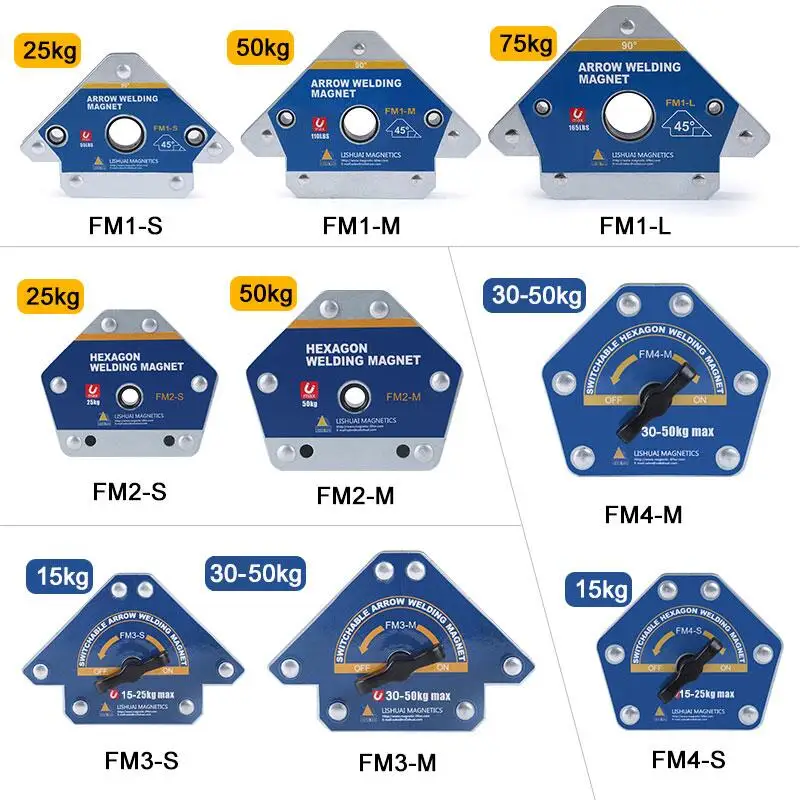FM3-M Hàn Hàn Nam Châm Hàn Định Vị Công Cụ Từ 30-50KG Hút Arrowing-Hình Dáng Có Công Tắc Hàn