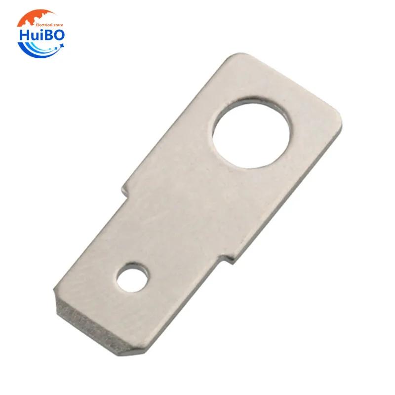 50/100pcs Ground Lug Male Speaker terminal 6.3 Screw Hole 4.2MM Thickness 0.8MM Connector Plug Spring
