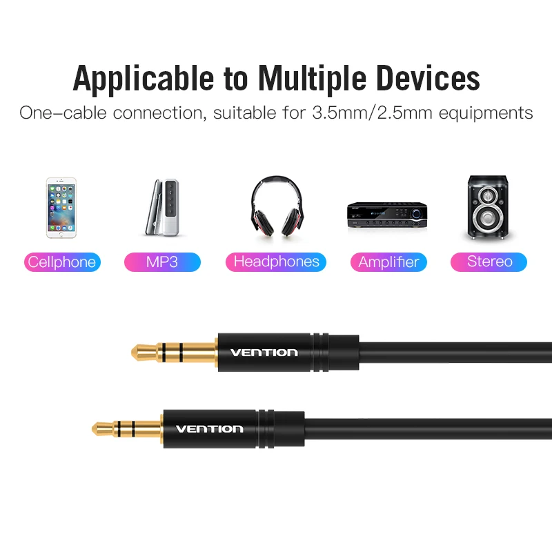 Tions 3,5 zu 2,5 Aux Kabel Jack 3,5mm zu Jack 2,5mm Audio Kabel Jack 3,5 für Kopfhörer Aux lautsprecher Stecker Cord 2,5 zu 3,5