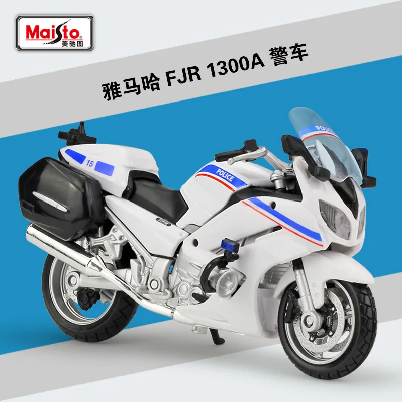 Maisto 1:18 YAMAHA FJR 1300A Police Motorcycle Metal Diecast Model Motorcycle Collectibles B293