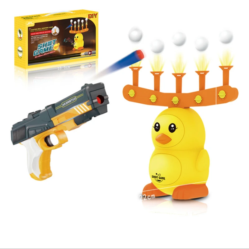 Shooting Games Kit DUCK Electric Floating Dart Target Practice Flying Ball Toys With Floating Ball Gun Toy for Adults Kids gift