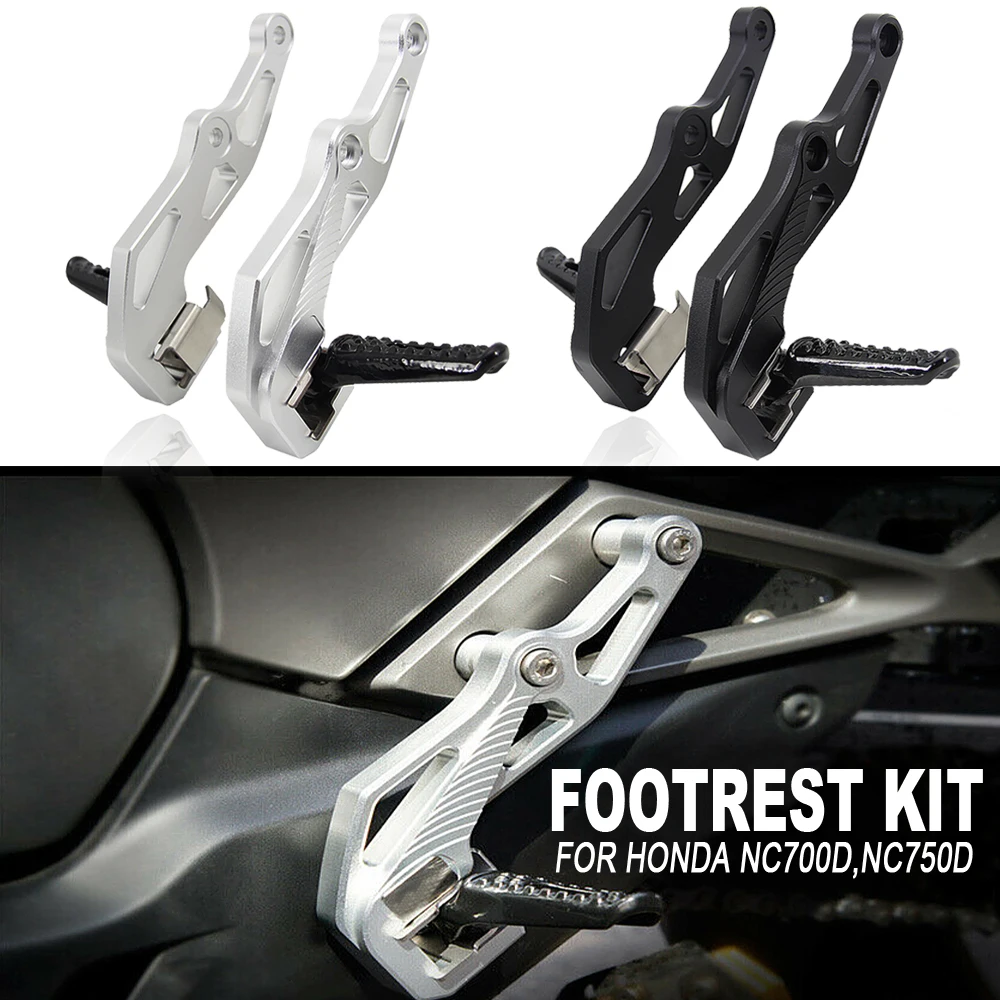 New Motorcycle Accessories For HONDA NC700D NC 700D NC700 D CNC Footrest Kit 2012+ Foot Pegs NC 750 D NC750D