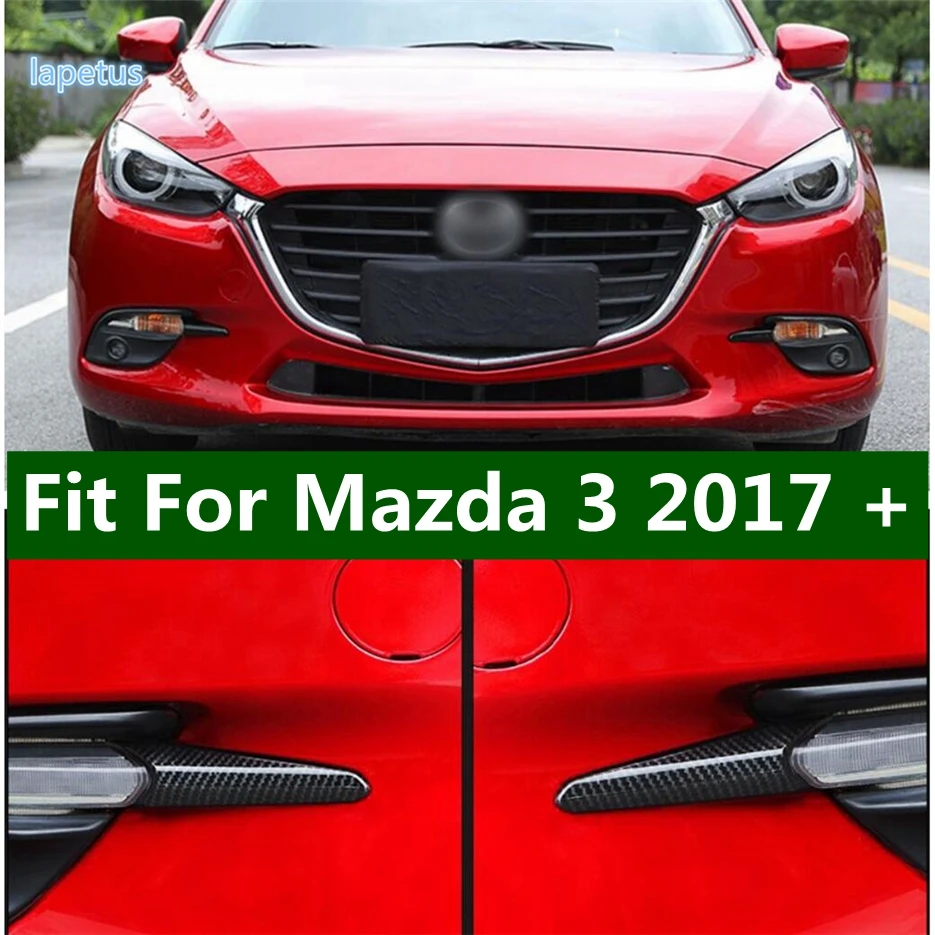 

2 шт., передние противотуманные фары из углеродного волокна для Mazda 3 2017 2018