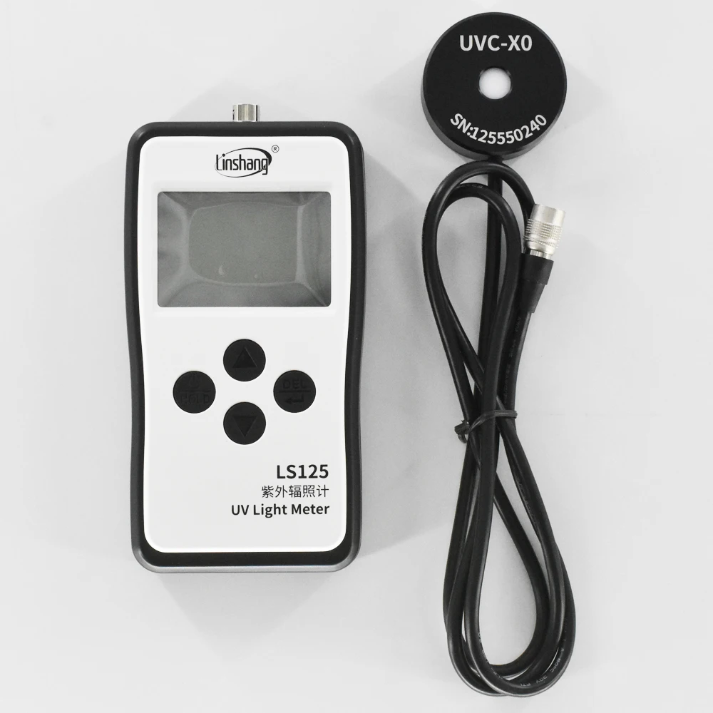 UVC Light Meter tester LS125 with UVC probe 254nm UV mercury lamp radiation Intensity Energy ultraviolet power