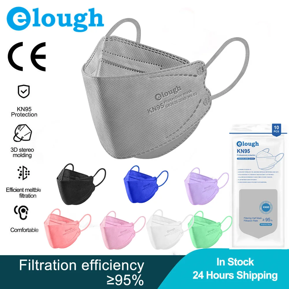 

Elough CE KN95 mascarillas fpp2 homologada FFP2 respiratory mask fpp2 filtrosProtective Face Mask mascherina ffpp2 fpp3 FPP2mask