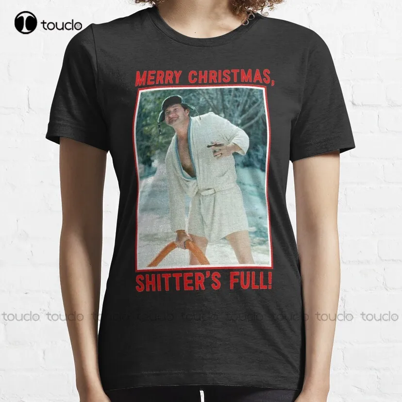 Merry Christmas Shitters Full christmas vacation cousin eddie griswold xmas Classic T-Shirt black tshirt men digital printing