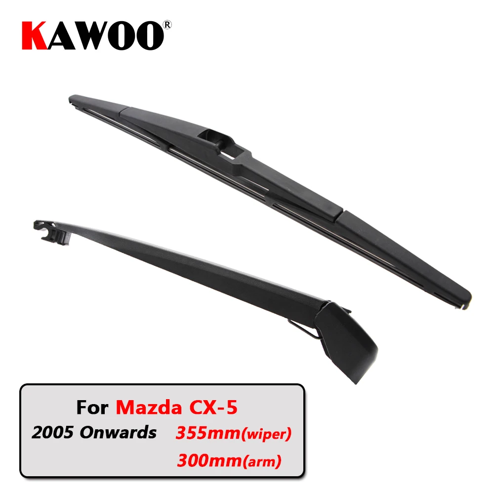 

KAWOO Car Rear Wiper Blade Blades Back Window Wipers Arm For Mazda CX-5 Hatchback (2005 Onwards) 355mm Auto Windscreen Blade