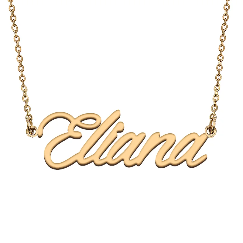 

Eliana Custom Name Necklace Customized Pendant Choker Personalized Jewelry Gift for Women Girls Friend Christmas Present