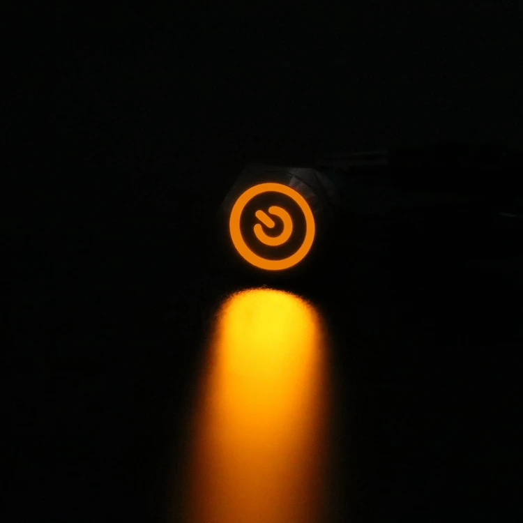12/16/19/22mm Waterdichte Metalen Drukknop LED Licht Momentary Vergrendeling Auto motor Schakelaar 5V 12V 24V 220V Rood Blauw