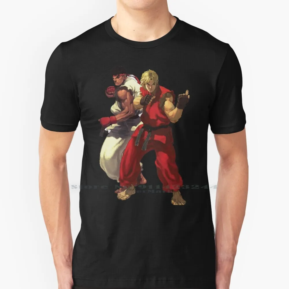 Ryuken T Shirt Cotton 6XL Hadouken Sagat Mr Bison Vega Akuma Chun Li Guile Charlie Blanka Dhalsim Dee Jay Dan Fei Long X Box