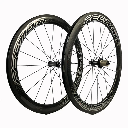 650C PEENGIN-카본 자전거 휠 세트, 23x50mm, 튜블러/클린처 타이어, 3K 매트 UD 광택, 12K, 컬러 페인팅
