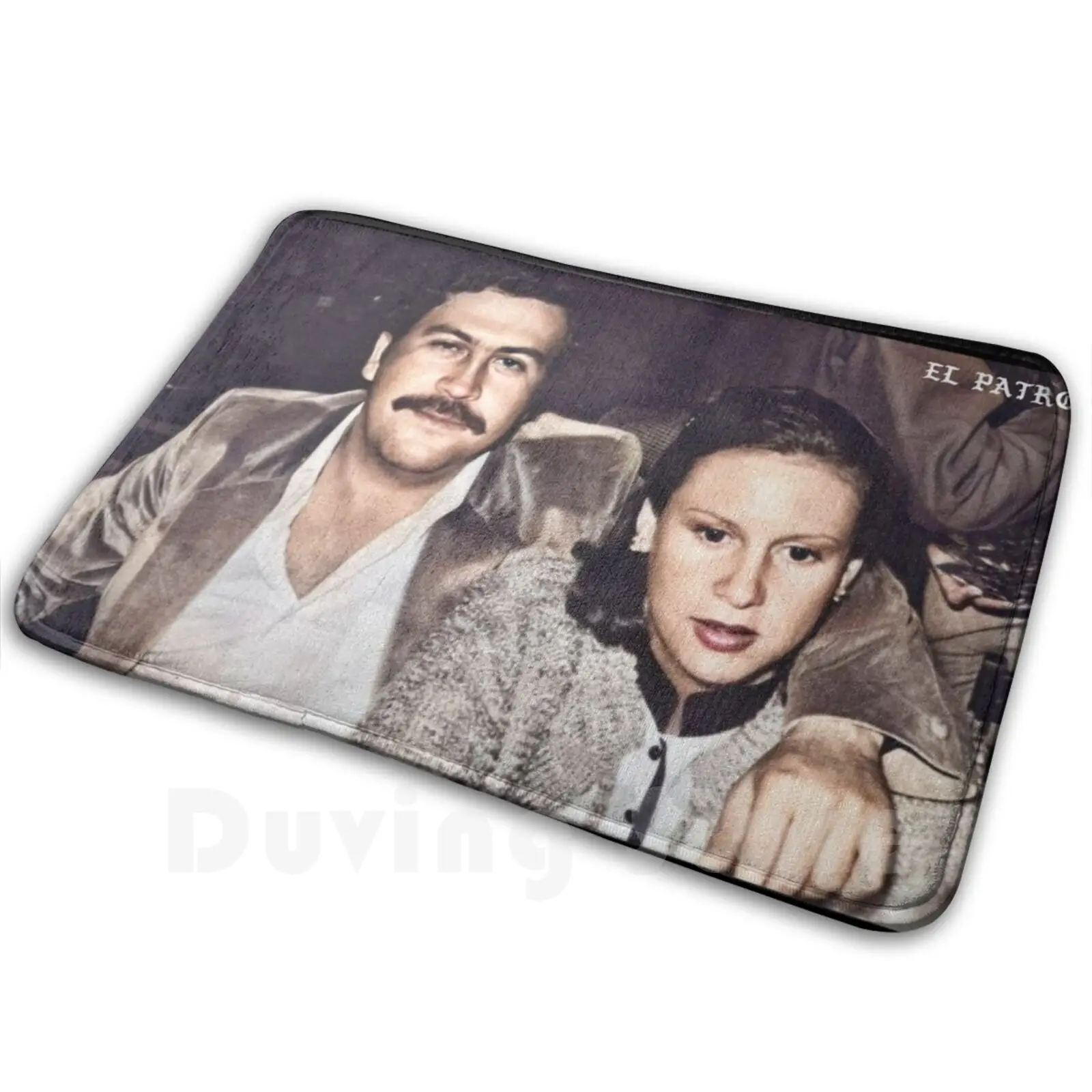 El Patron Pablo Escobar Cartel Fan Art & Merch Tapete Tapete Almofada Macio Antiderrapante Pablo Escobar Escobar Pablo Escobar