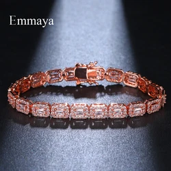 EMMAYA Basic Style Rectangle Appearance Three Color Choice For Women Zircon Attractive Bracelet In Fashion Party Elegant Jewelry