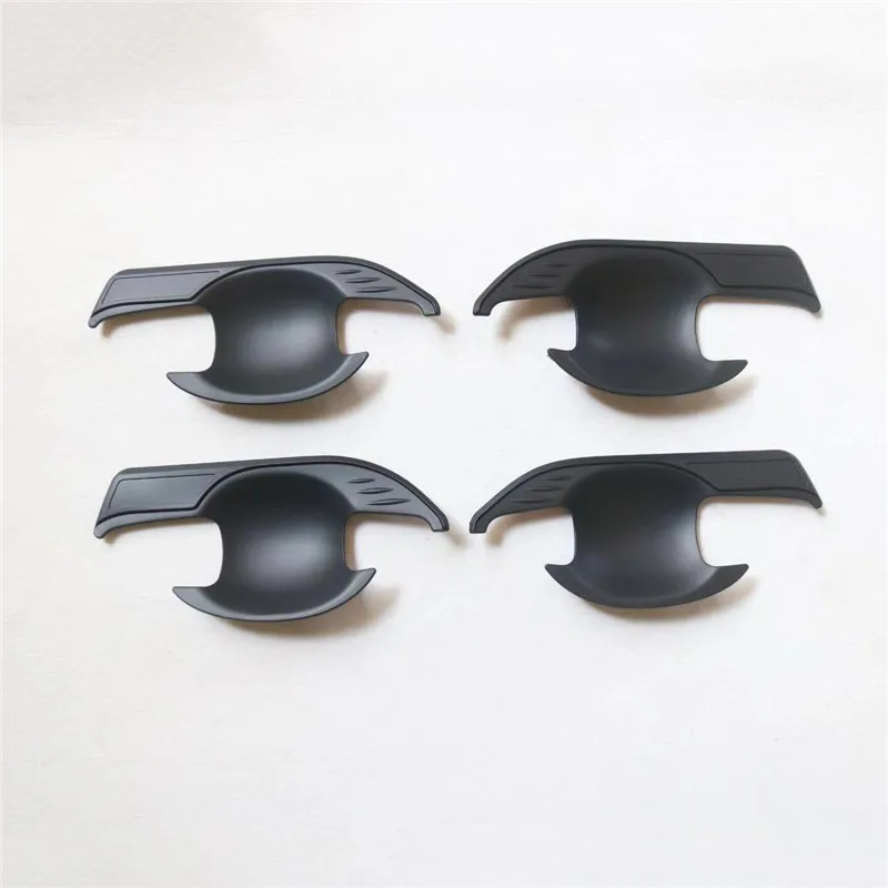 

4PCS 2019 2020 For Mitsubishi L200 Black Door Handles Inserts Trim For Mitsubishi L200 Triton 2019 2020 Pickup L200 Handle Bowls