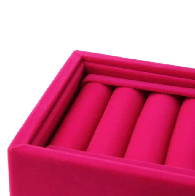 New Fashion Velvet Bracelet Box Earrings Holder Rings Dish Jewelry Case Display Stand Convenient for Women Jewellery Organizer