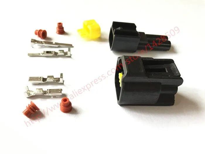 1 Set kit Furukawa 2 Pin way male female ignition coil plug for ford high voltage auto wire connector FW-C-2M-B FW-C-2F-B