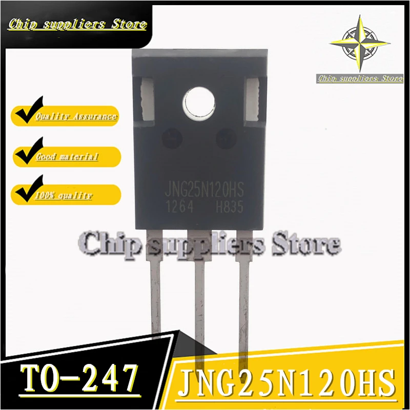 10PCS// JNG25N120HS 25N120 TO-247  25A1200V IGBT single tube Original stock 100%quality