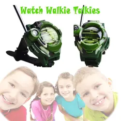 Kids' walkie talkies mutifunctional pulso walky-talky 3 + mile alcance transceptor de rádio ao ar livre interfone brinquedos presentes