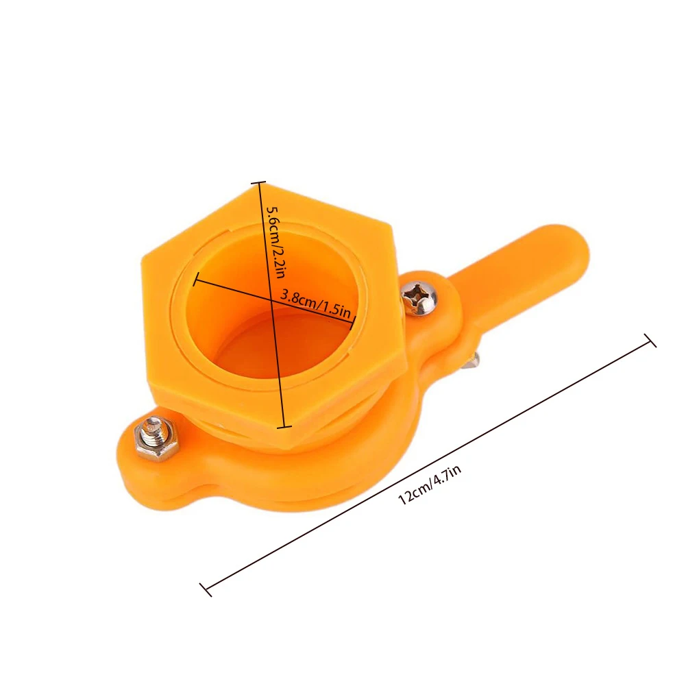 Spust miodu narzędzie do butelkowania zaworów pszczelarskich gwintowany interfejs kran plastikowy do wiadra do ekstraktora miodu