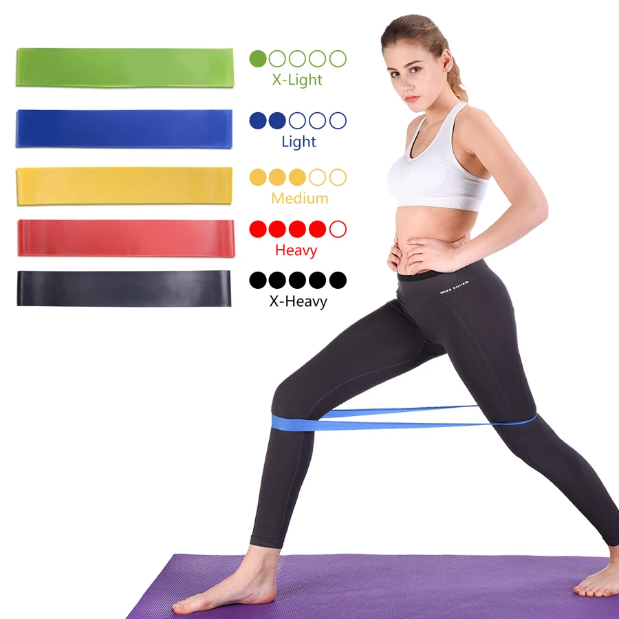 Fitness Body Building Yoga Resistance Bands Exercise Rubber Home Fitness Equipment Pilates Sport Training Workout Elastic Band