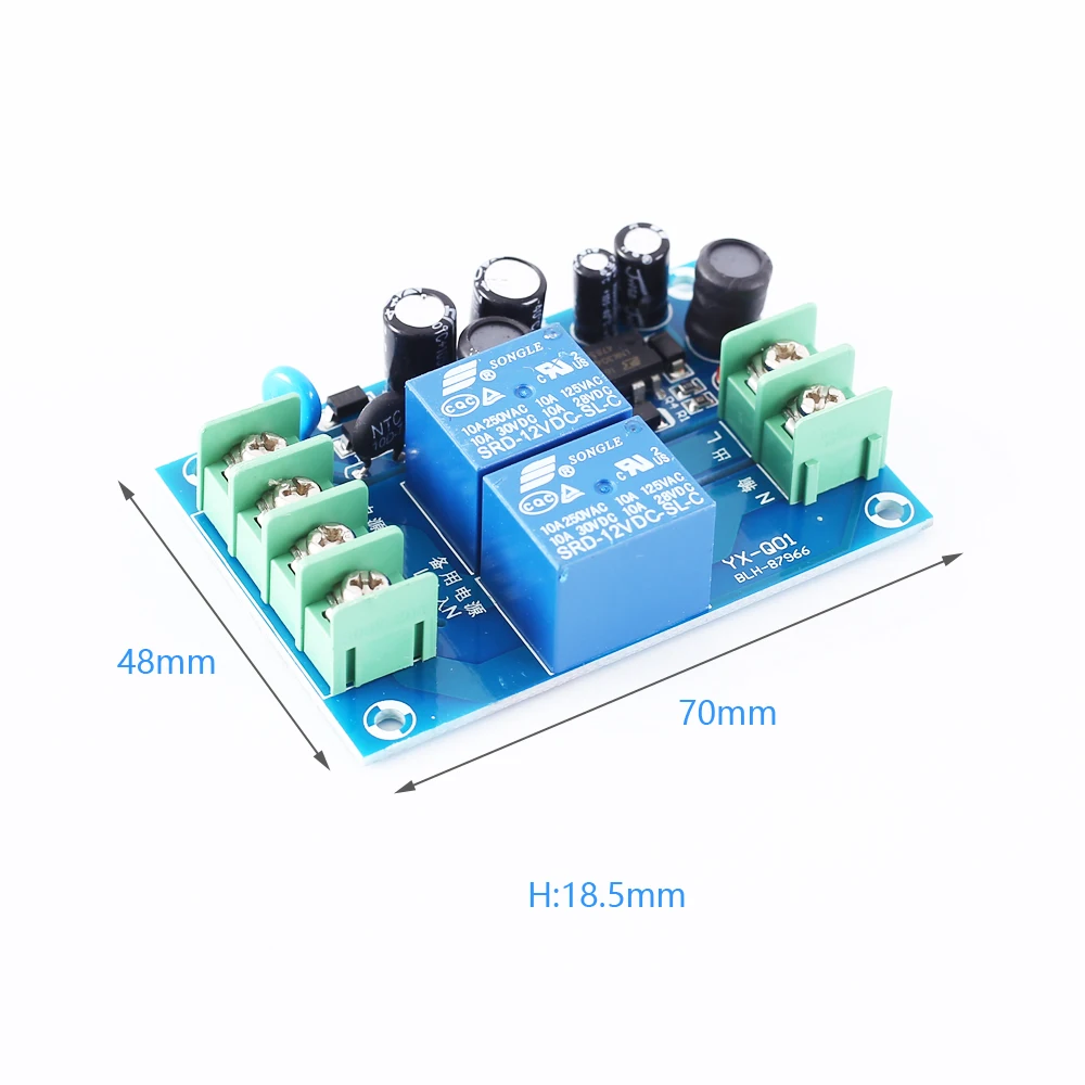 UPS Power Off Protection Module Dual AC Power Supply Auto Switching  Emergency Cut-off Battery Control Board AC 85 to 240V