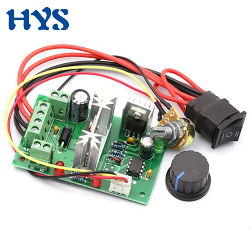 DC 6V-30V 10A 200W PWM Motor Controller Speed Reversible CW CCW Governor PLC Switch Electric DC 6V 12V 18V 24V Drive Module