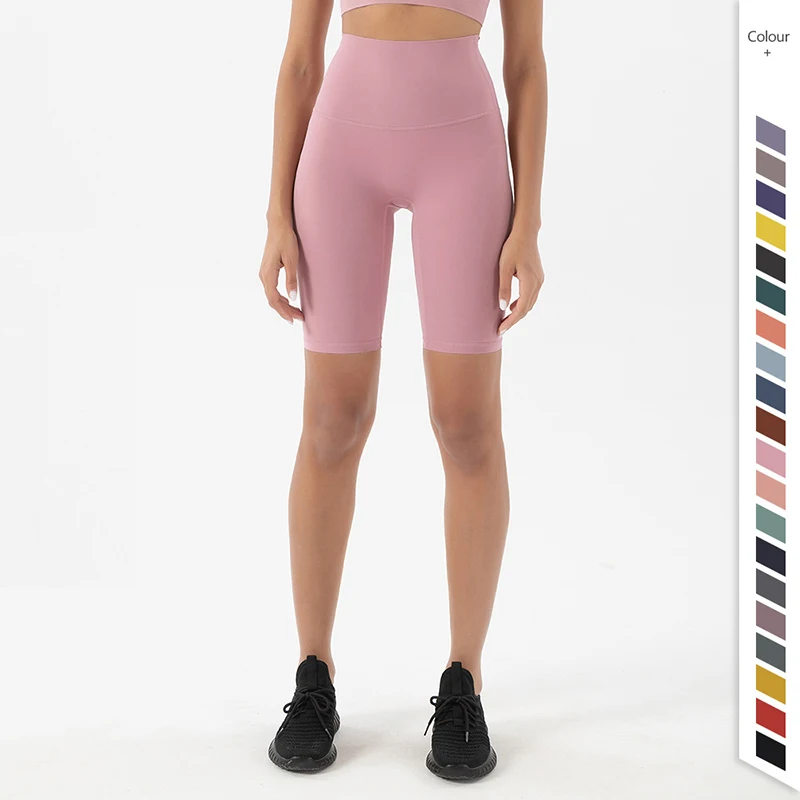 TRY TO BN Calções de ginástica feminino calças de yoga cintura alta sexy hip lifting workout fitness leggins apertados mulher ciclismo shorts 24 colo