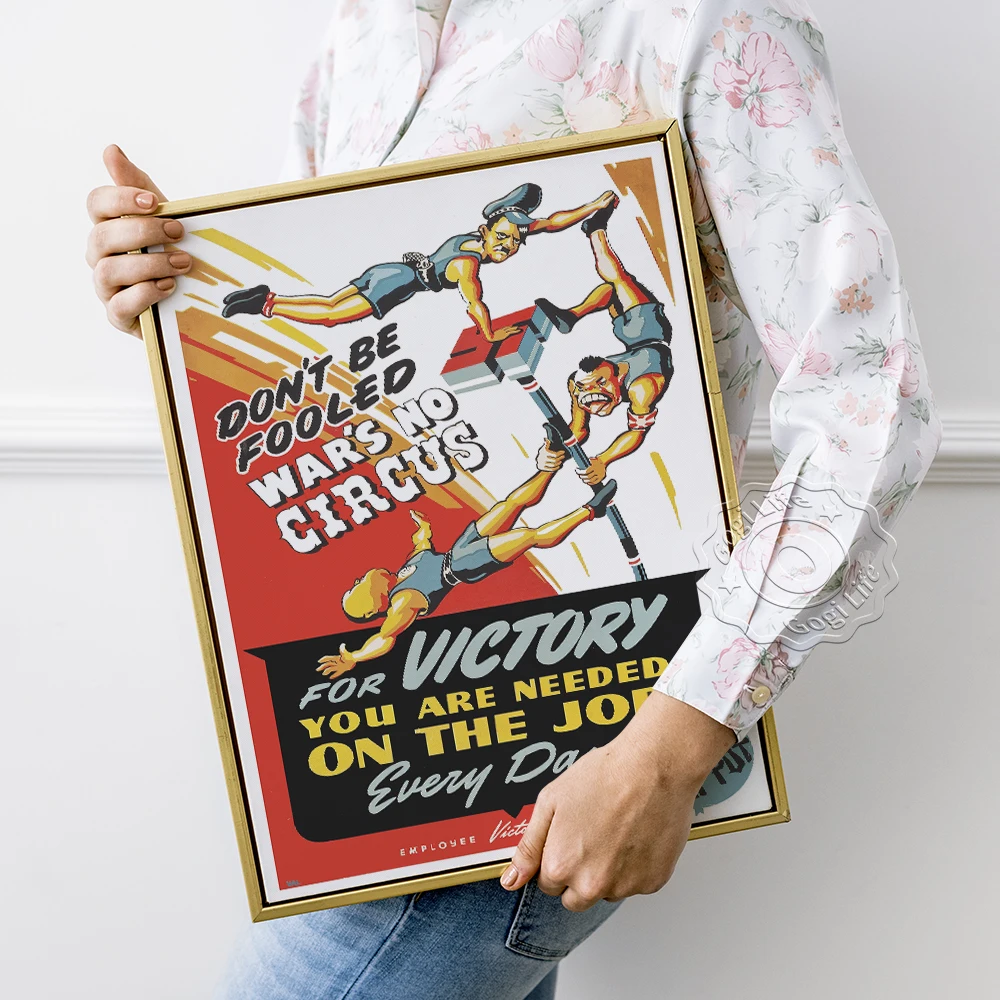 The Positive Energy Propaganda Design Retro Poster, Don't Be Fooled Vintage Art Wall Picture, Inspiring Slogan Backdrop Decor