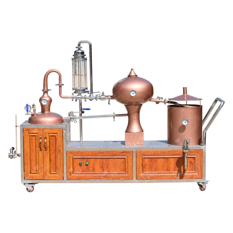 Distillateur de tour d'encens, 20l, équipement de distillation de brandy en cuivre