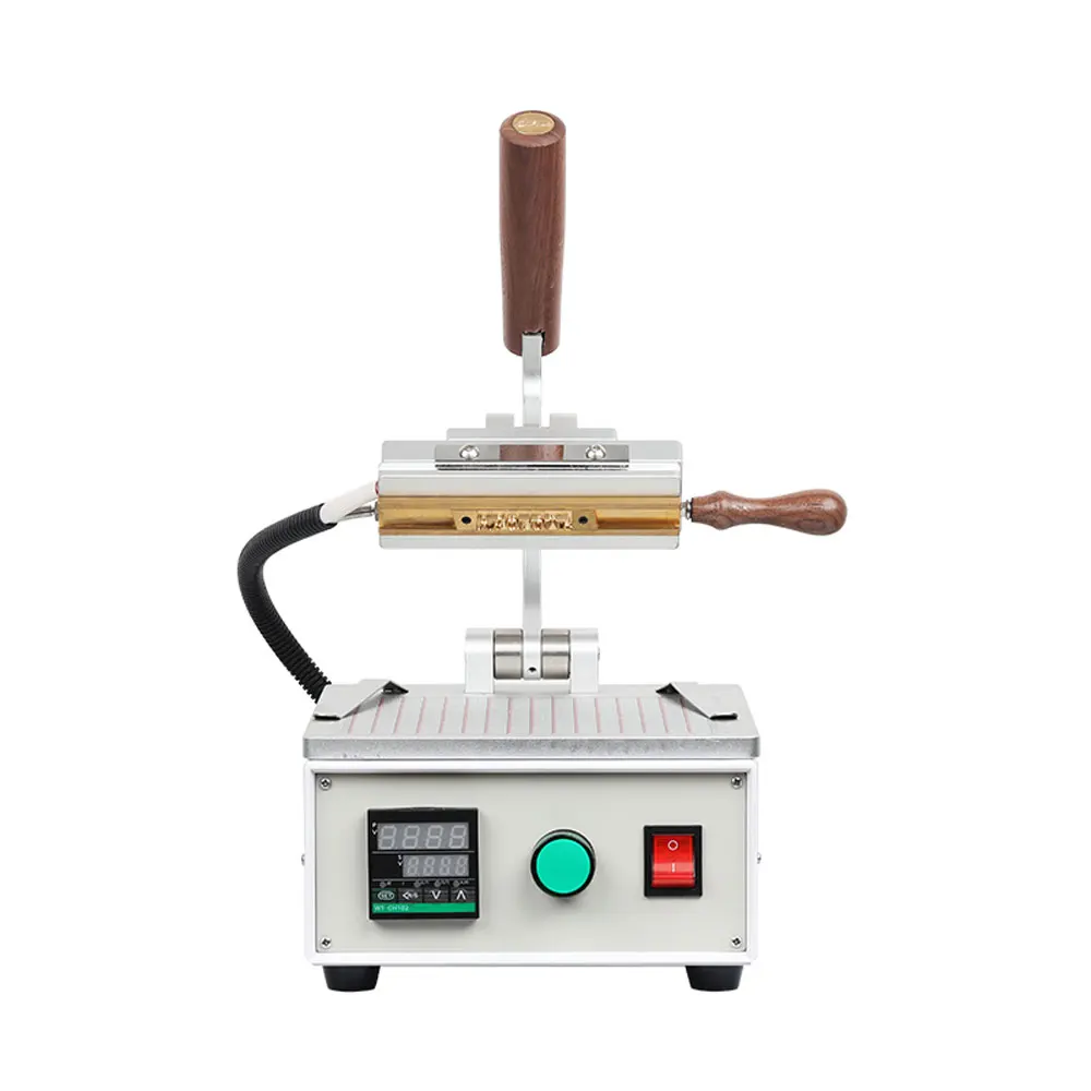 90ZM Small Manual Leather Hot Stamping Machine Hot Stamping Machine 220V 400W Copper LOGO Trademark Marking Pressing,Stamping