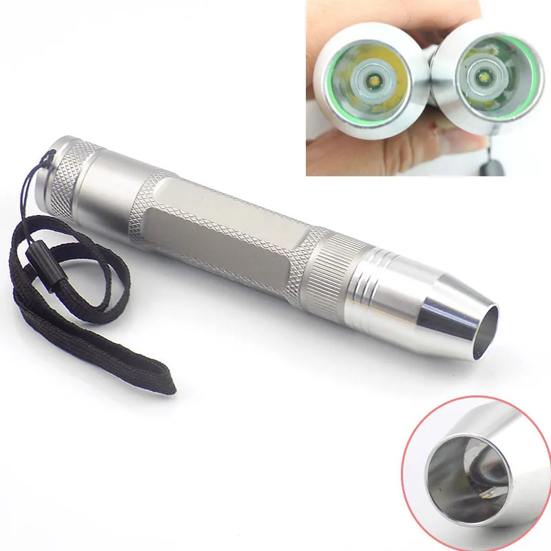 Mini Jewelry Jade Glare LED Flashlight Torch Flash lamp Lighting Stone Detection Identification High Power Yellow White Light