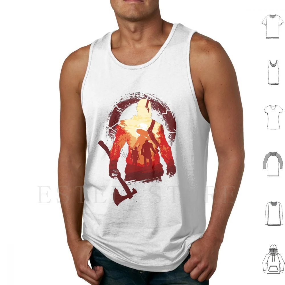 Adventure With The Gods Tank Tops Vest God Of War God Kratos War Ps4 Atreus Gow Game Gaming Games Father Game Of The Year