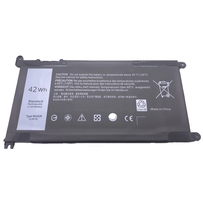 LMDTK New WDXOR Laptop Battery For Dell Inspiron 13 5000 5368 5378 7368 14 7000 7560 7460 5567 15MF PRO-1508T FW8KR WDX0R T2JX4