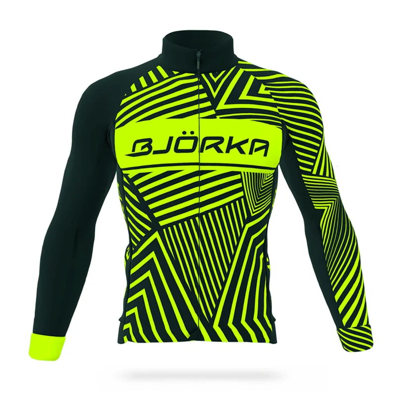 

BJORKA cycling winter long sleeves warm jersey men team outdoor sportswear maillot ciclsimo ropa bike clothing roadbike apparel