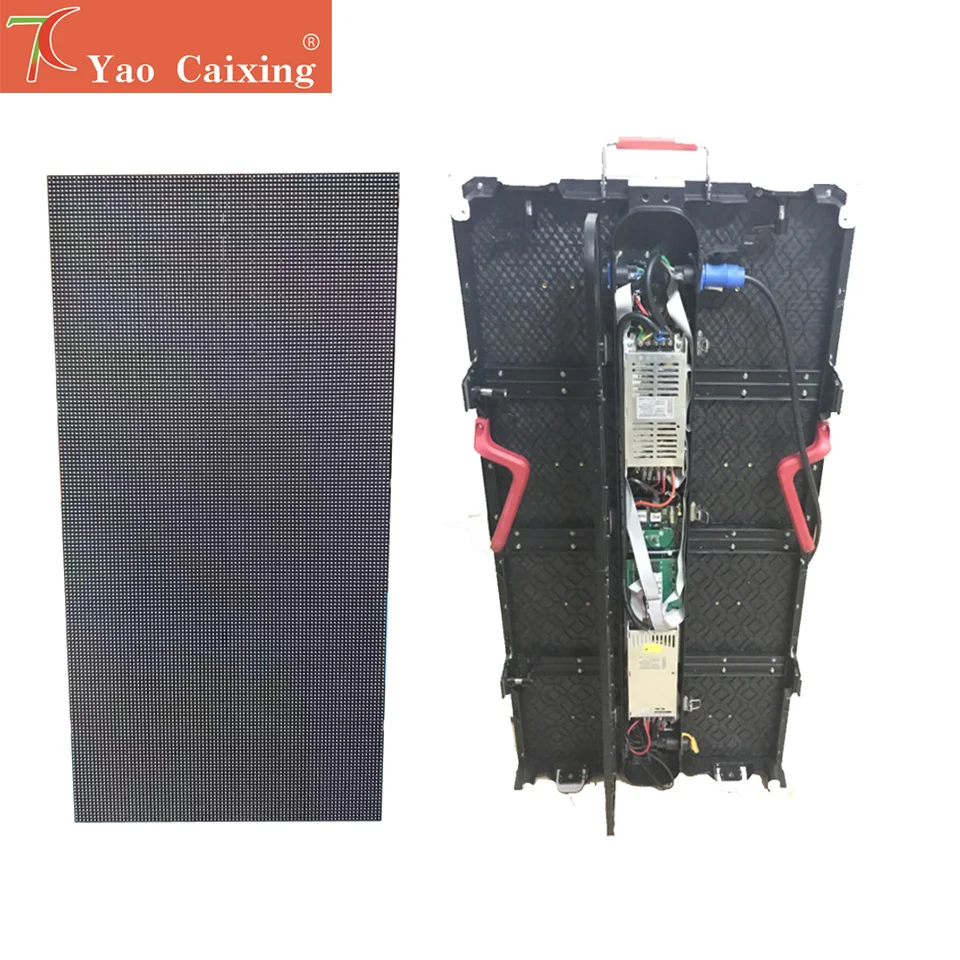 P3.91 outdoor waterproof  500*1000mm die-casting aluminum equipment cabinet led screen