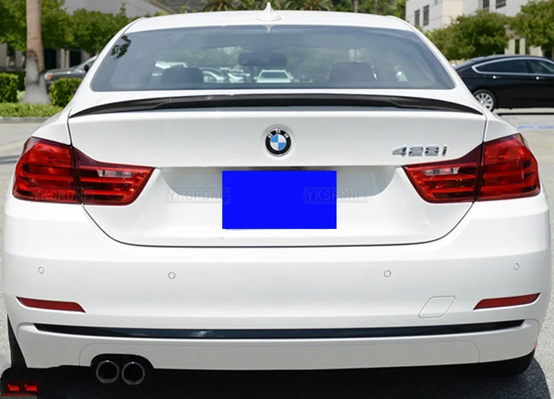 For BMW F32 4 Series 428i 435i 2 Dr For Coupe 2013-2019 P Style F32 ABS / Carbon Fiber Car Trunk Boot Lip Spoiler Wing Lid Big