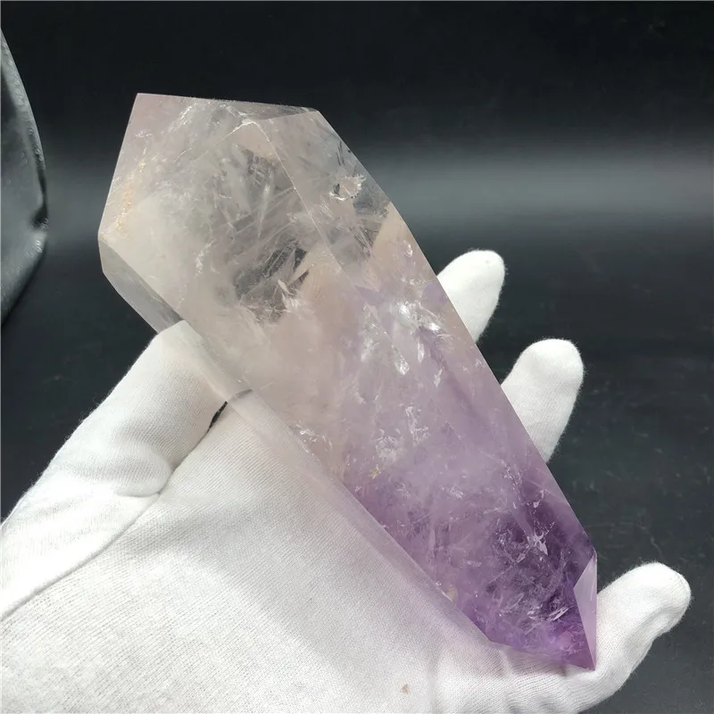 880g Natural Amethyst Double Terminated Crystal Points Spiritual Quartz Crystal Towers