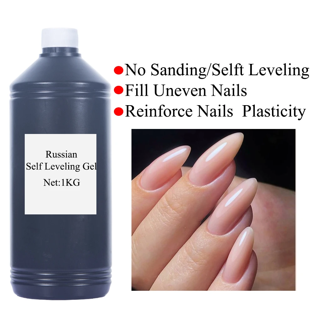 KODIES GEL Bulky Sale Gel Nail Polish Self Leveling Nails Art Manicure UV 1000ml/1kg Primer Base Strengthen Reinforce Varnishes