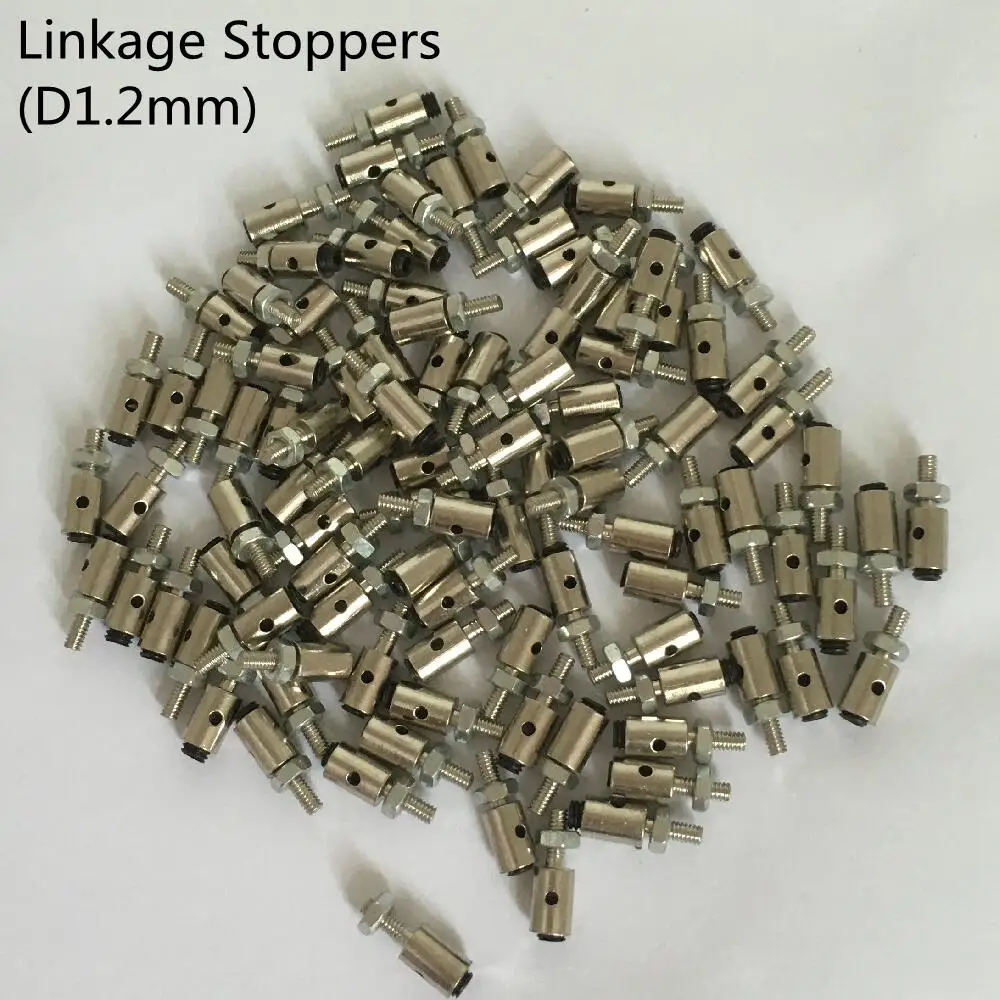 10pcs/Lot  Stoppers D1.2mm D1.5 mm D1.8mm D2.1mm Push Rod Connectors Linkage For RC Airplane Parts