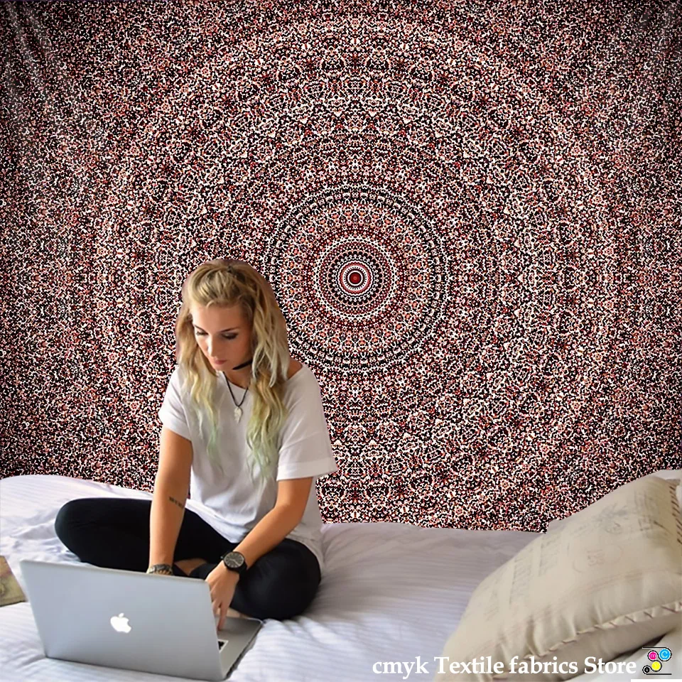 

Hot New Mandala Tapestry Hippie Home Decorative Wall Hanging Bohemia Beach Mat Yoga Mat Bedspread Table Cloth 210x148CM