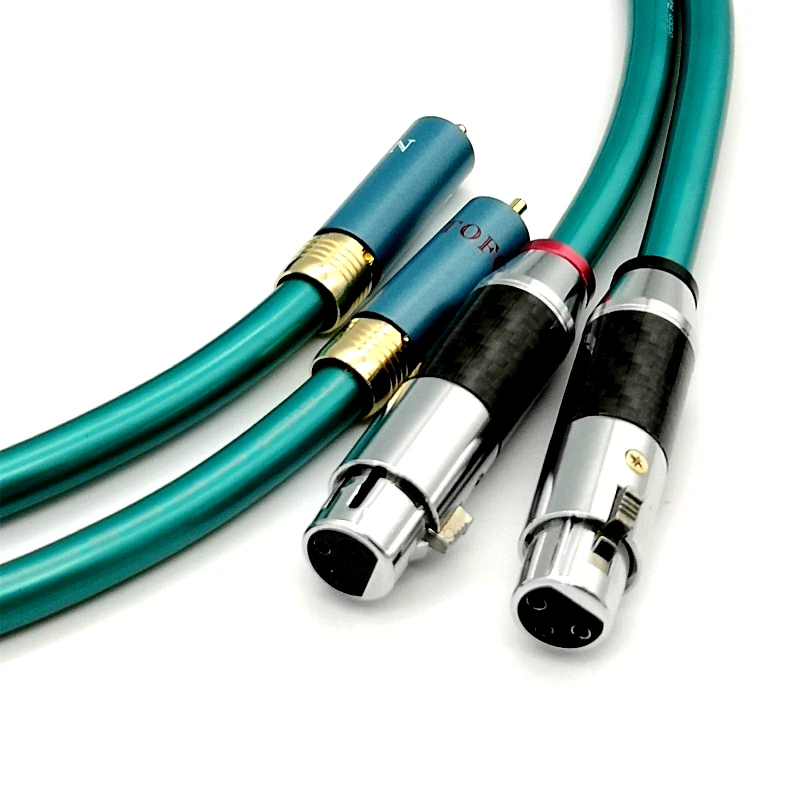 

Высококачественный соединительный аудиокабель Orfoton 8N OFC XLR-RCA с разъемом из углеродного волокна