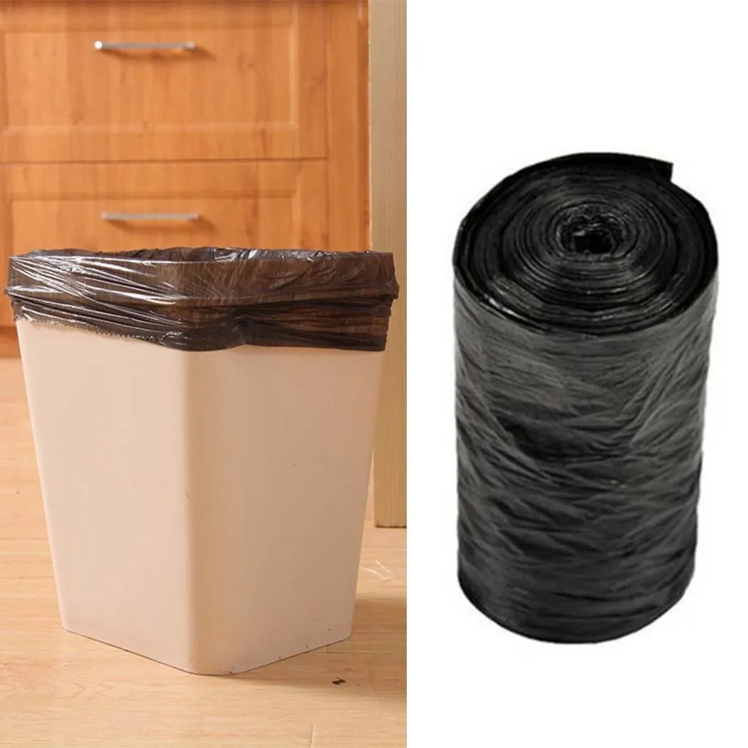 50x60cm Household Thick Large Rolls Disposable Garbage Black Bag For Kitchen Bathroom Trash Sorting Bin Cleaning Supplies