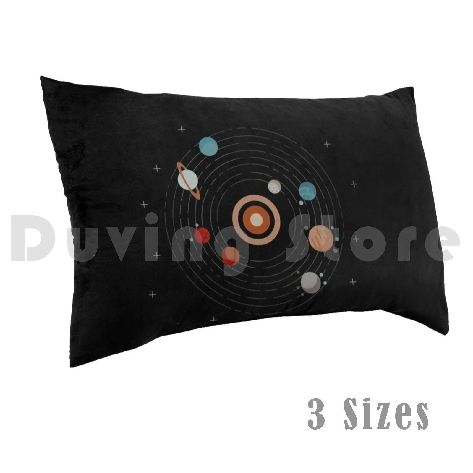 Solar System Orbit Pillow Case Printed 35x50 Space Space Space Outer Space Outer Space