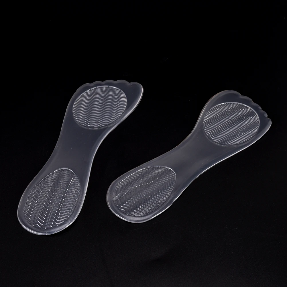 1pair Shoes Accessories Silicone Gel Arch Support Insoles Inserts Pads Cushion For Women Female High Heels Sandals Shock Pad