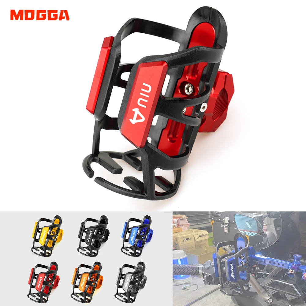 For NIU N1 N1S M1 U1 M+ NGT Aluminum Alloy Beverage Water Bottle Cage Coffee Drink Cup Holder Sdand Mount Motorcycle Accessories