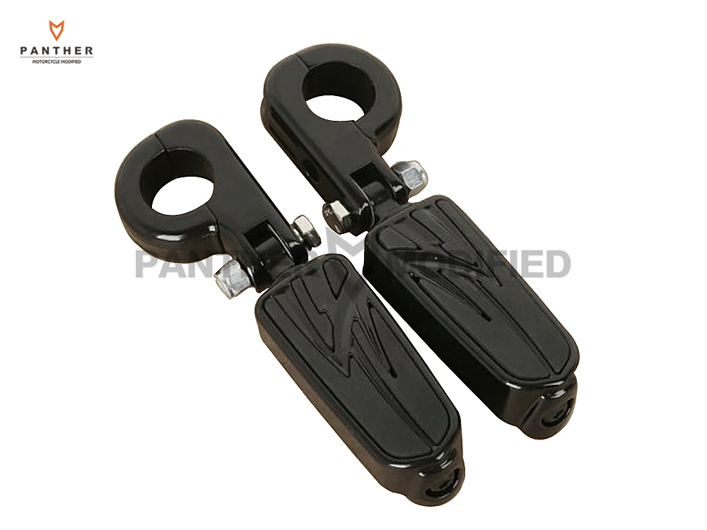 

1 1/4" 32mm Engine Guards Black Motorcycle Foot Pegs Mounts Moto Foot Rest Pedal case for Harley Honda Yamaha Suzuki Kawasaki