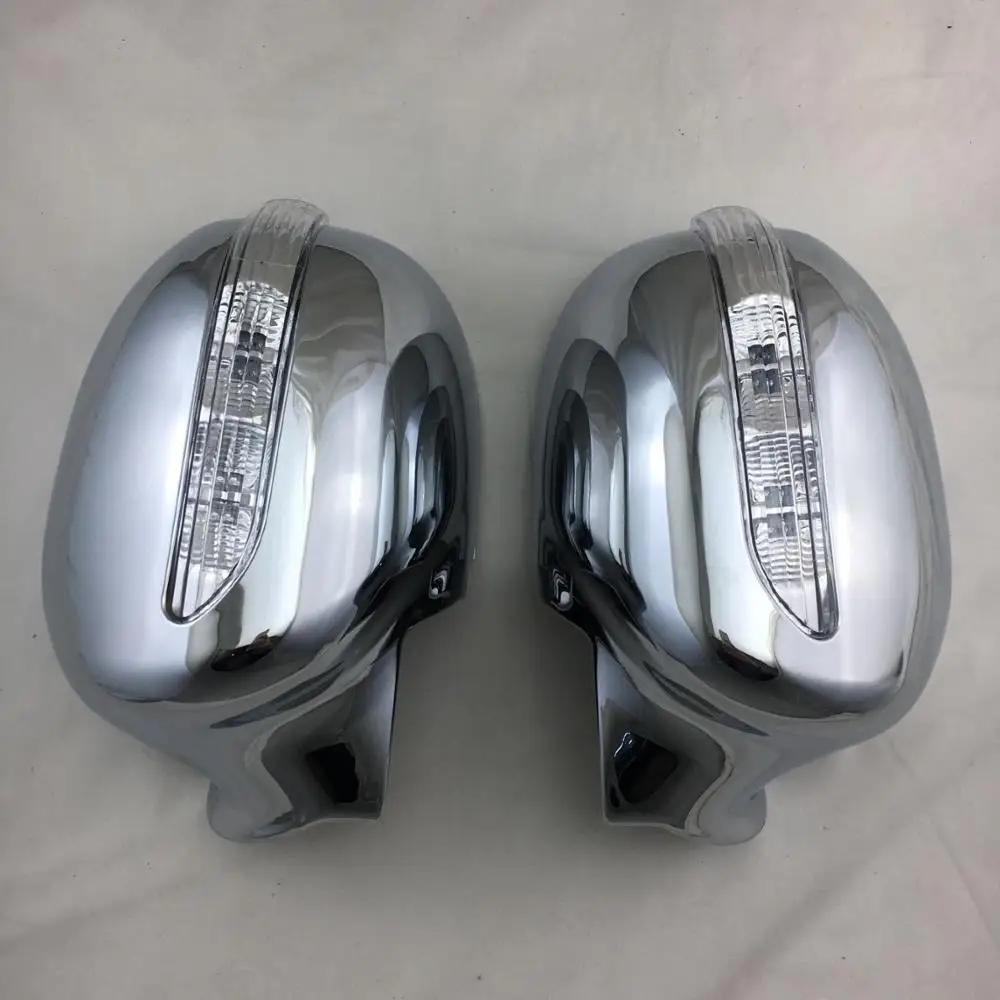 

ABS Chrome accessorie door mirror cover with led For Benz MB100 With light Rearview Automobile exterior fitting