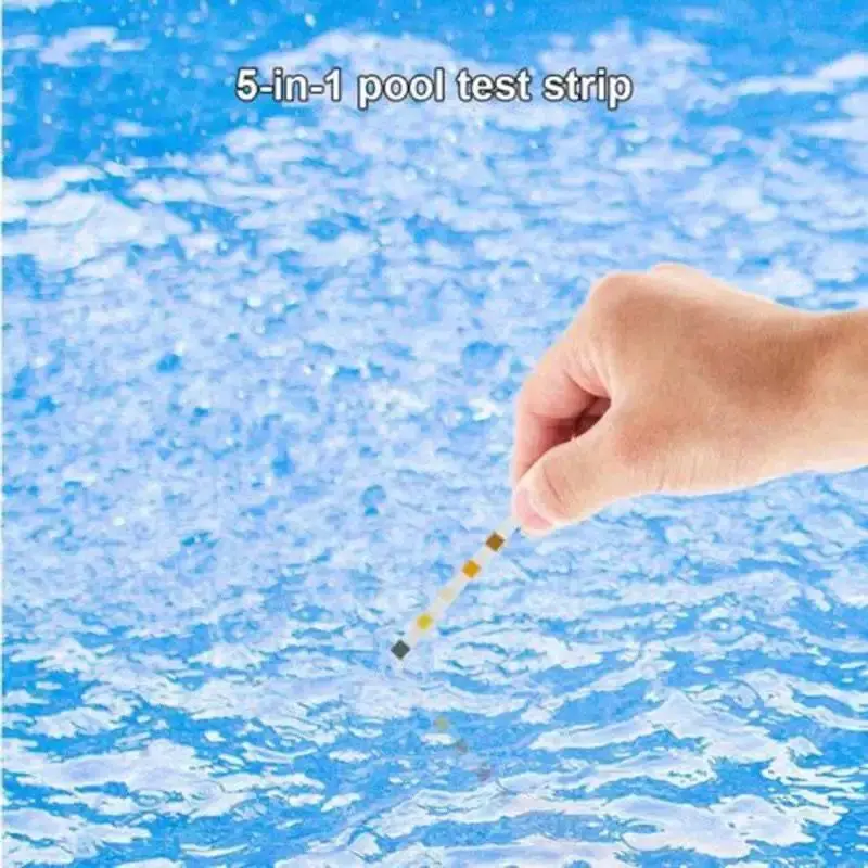 Tiras de prueba de Ph y Cloro multiusos, 50 piezas, para Piscina, Spa, jardín, piscinas al aire libre, probador de agua, Cloro de papel para Piscina